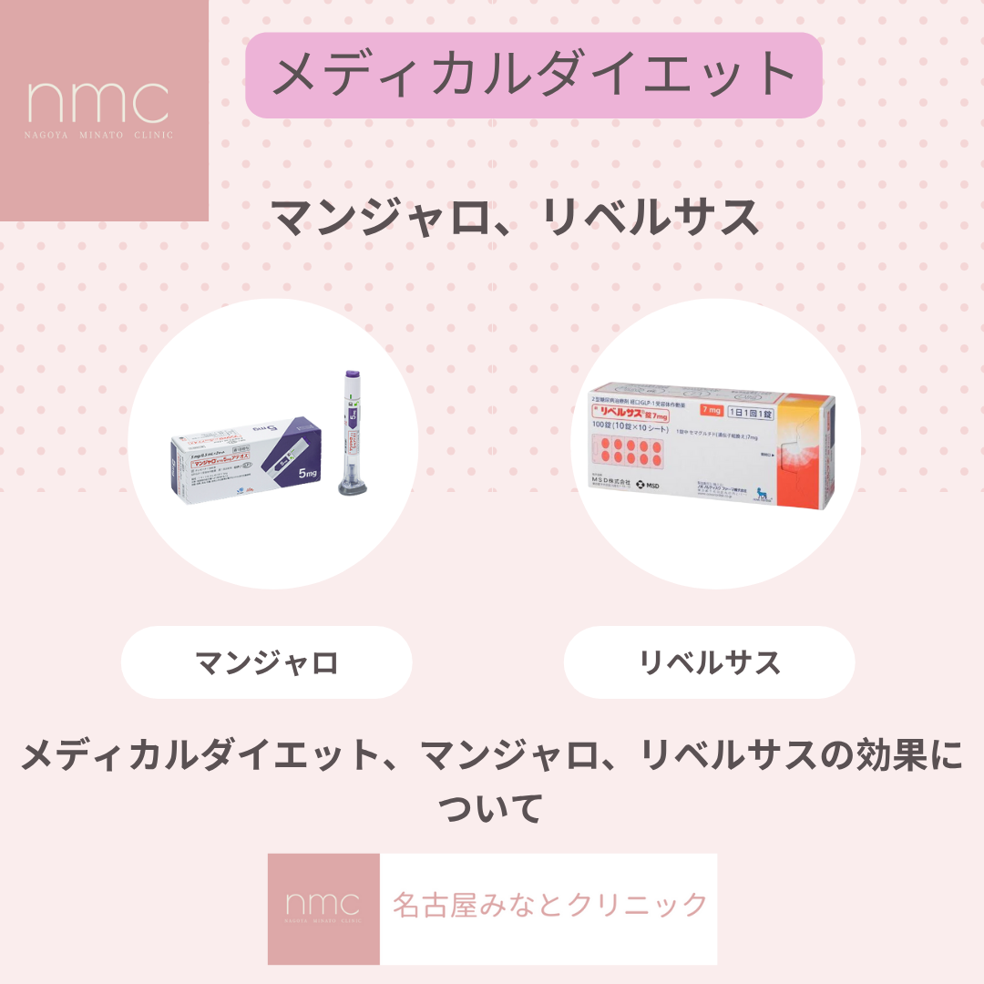 話題のメディカルダイエットマンジャロ・リベルサスは本当に痩せる？｜名古屋みなとクリニック（名古屋市港区）
