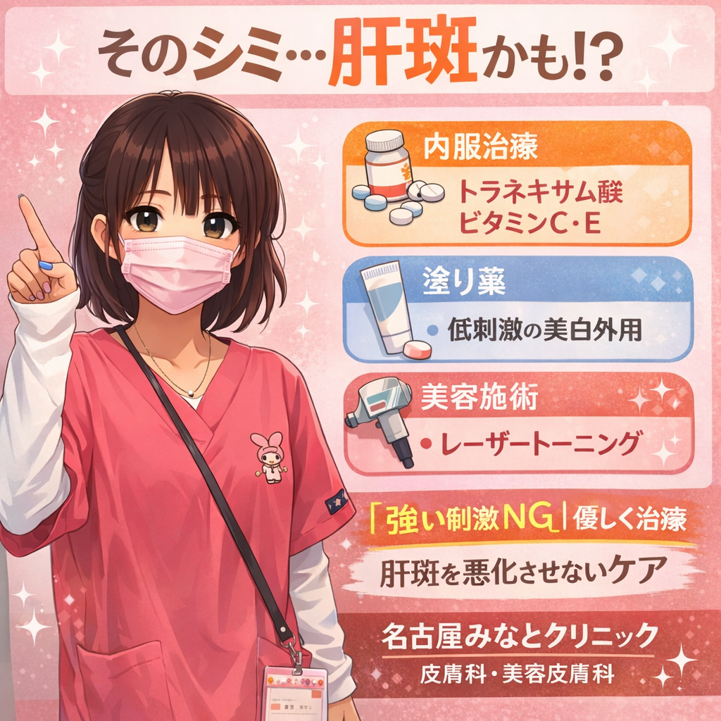 肝斑治療について効果的な内服・塗り薬・美容施術をわかりやすく解説　名古屋みなとクリニック