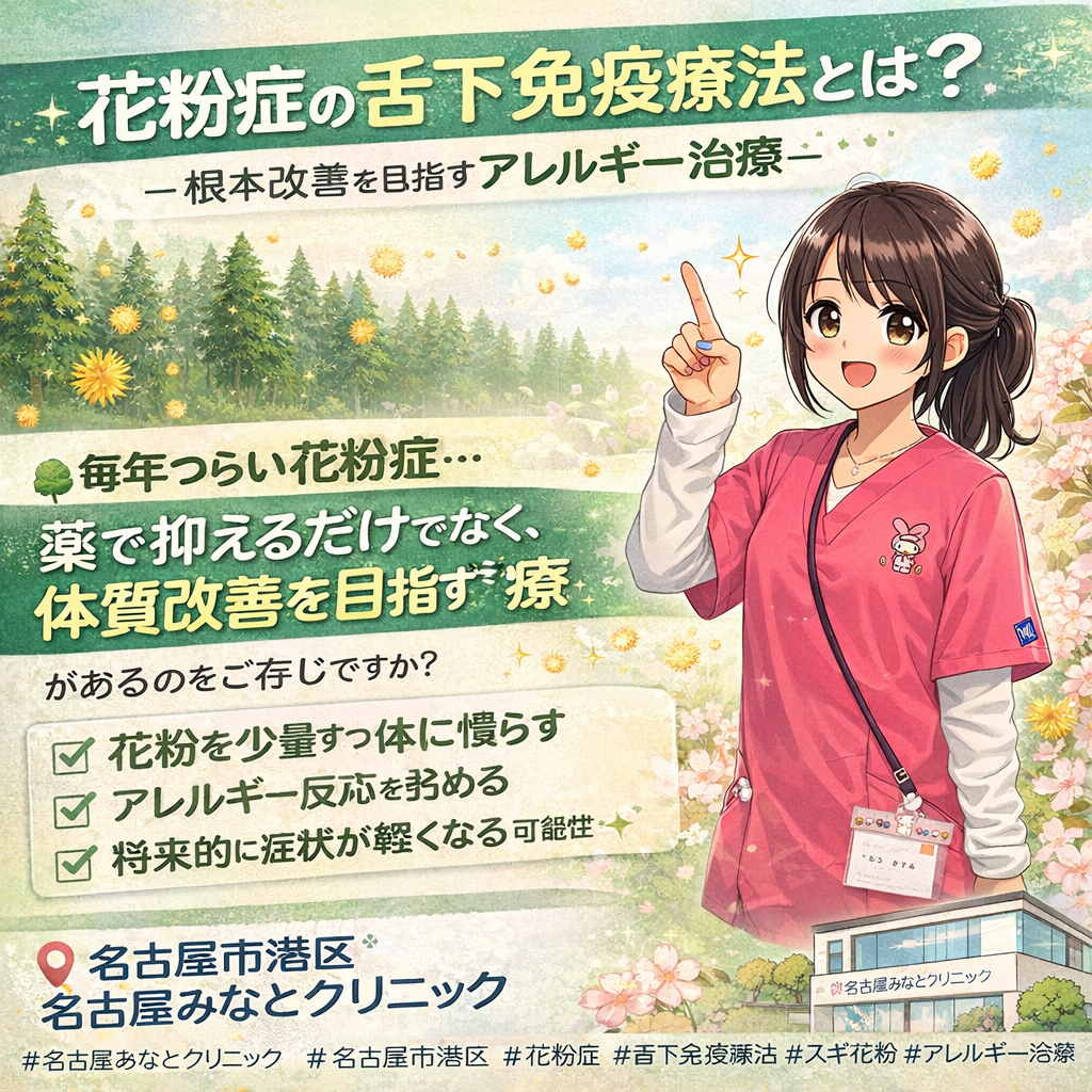 花粉症の舌下免疫療法とは？