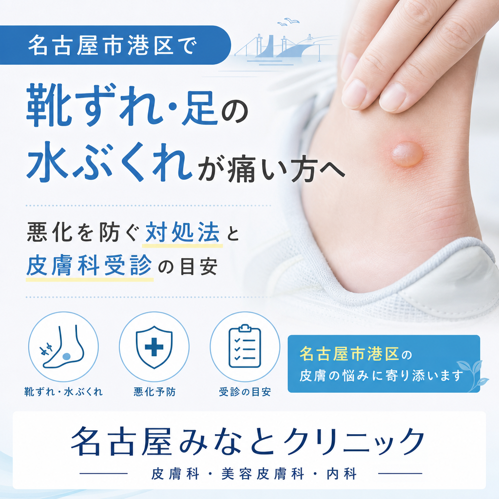 新しい靴によるかかとの靴ずれを保護している足元のイメージ